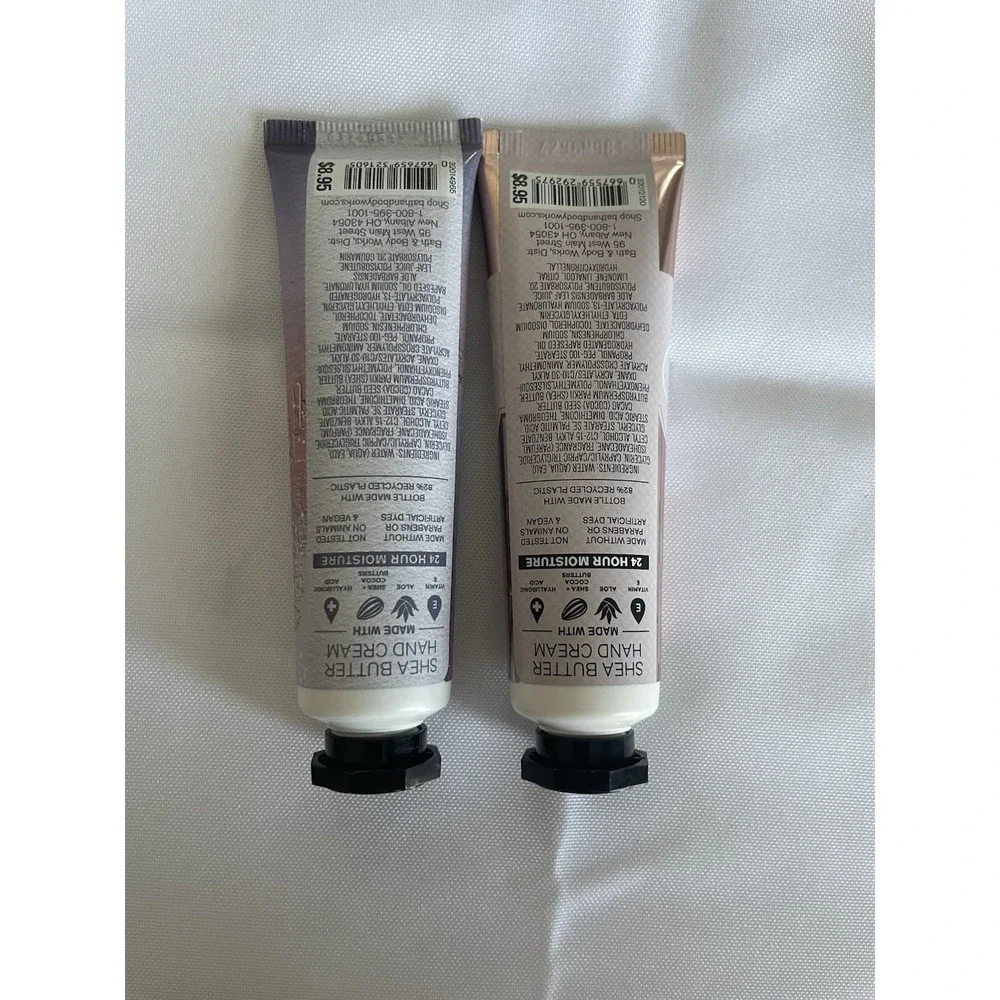 BATH & BODY WORKS SNOWFLAKES & CASHMERE CHAMPAGNE TOAST (2) HAND CREAM 1oz NEW